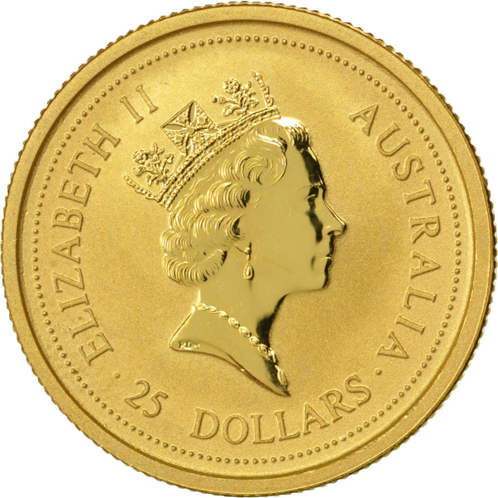 AUSTRALIA, 25 Dollars, 1996, KM #274, MS(65-70), Gold, 7.75