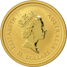 AUSTRALIA, 25 Dollars, 1996, KM #274, MS(65-70), Gold, 7.75
