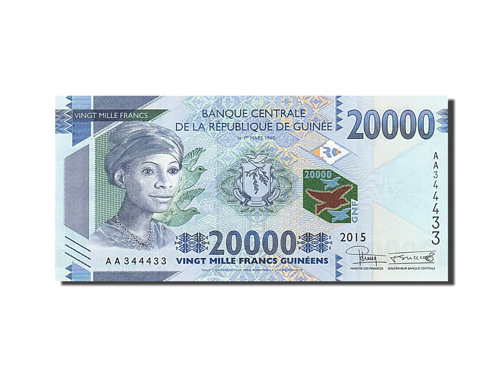 Banknote, Guinea, 20000 Francs, 2015, 2015, UNC(65-70)