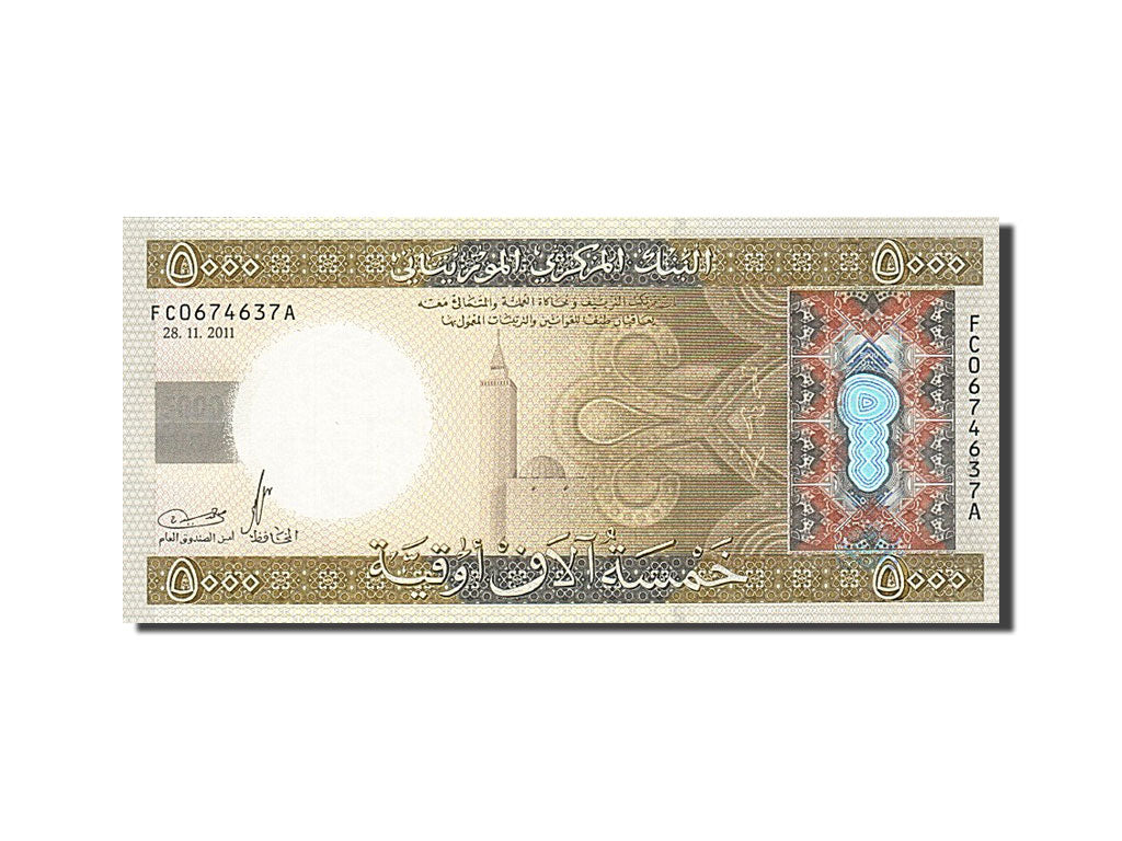 Mauritania, 5000 Ouguiya, 2011, 2011-11-28, UNC