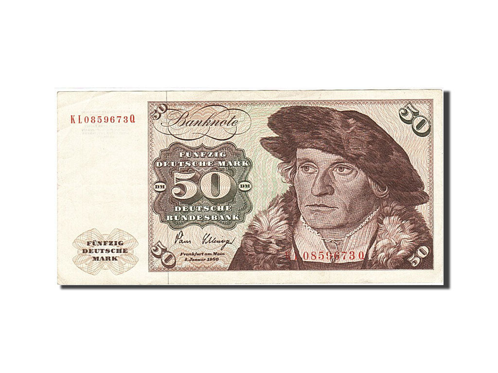 République fédérale allemande, 50 Deutsche Mark, 1970-1980, KM:33c, 1980-0...