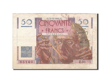 France, 50 Francs, 1946, KM:127b, 1946-05-31, VF(30-35), Fayette:20.5