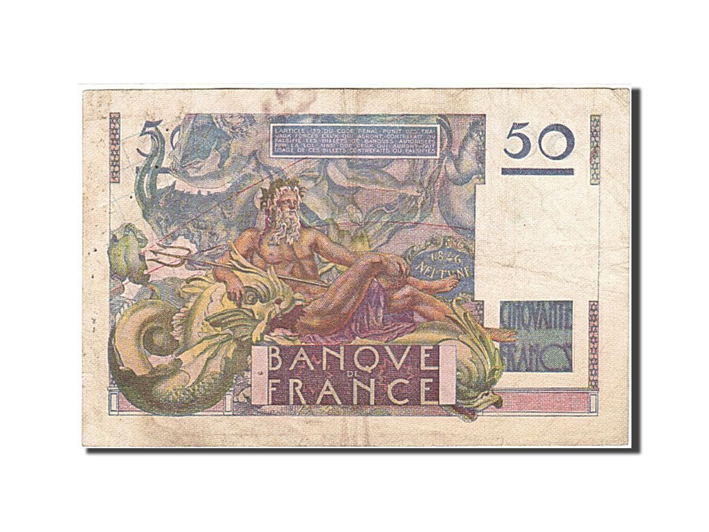 France, 50 Francs, 1946, KM:127b, 1946-05-31, VF(30-35), Fayette:20.5