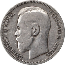 RUSSIA, Rouble, 1898, St. Petersburg, KM #59.3, VF(20-25), Silver, 19.74