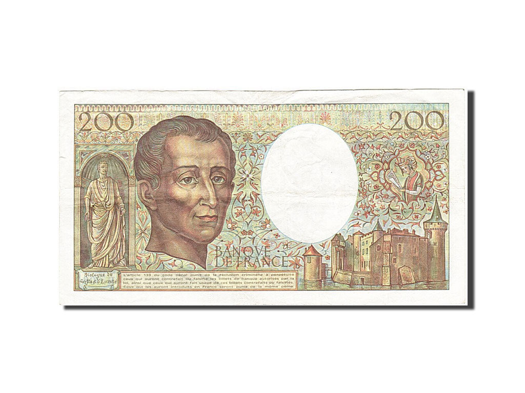 France, 200 Francs, 1981, 1981, KM:155a, TB, Fayette:70.1