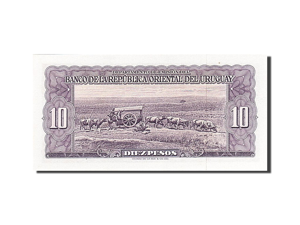 Uruguay, 10 Pesos, 1967, KM:42b, 1967, UNZ-