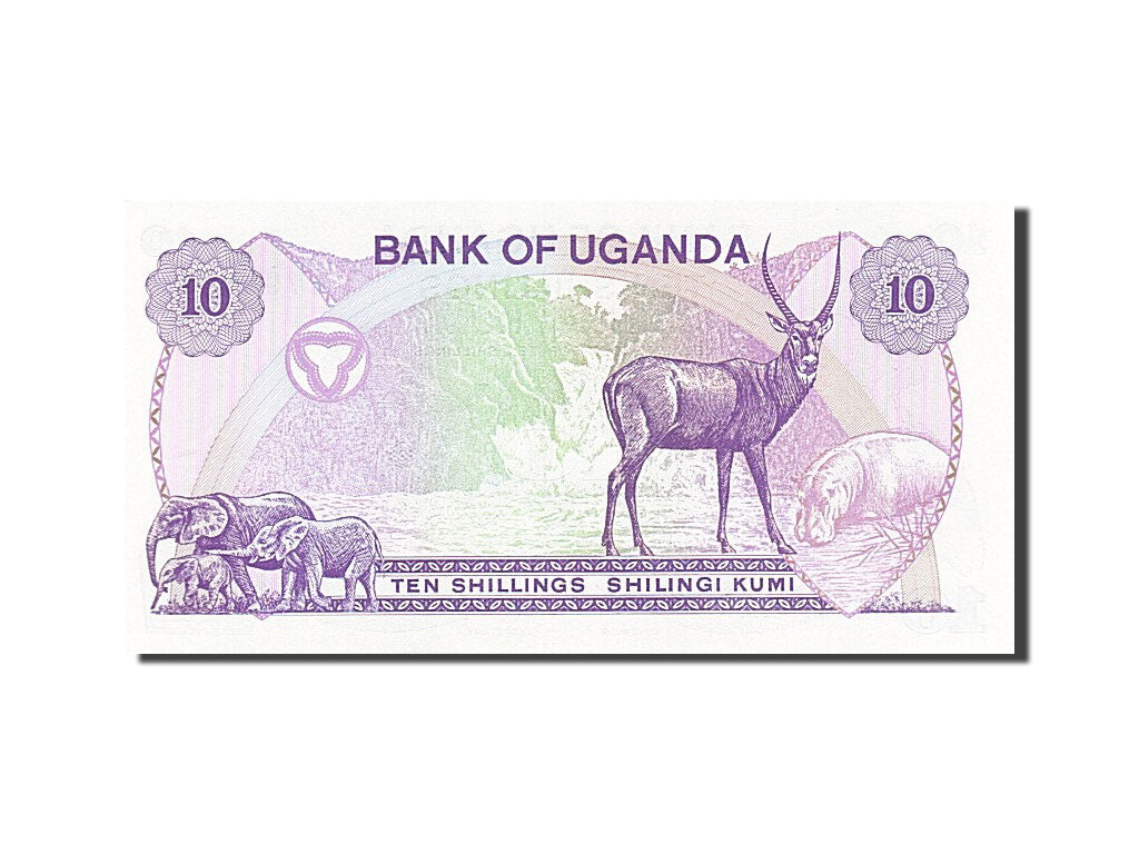 Banknote, Uganda, 10 Shillings, 1982, Undated (1982), KM:16, UNC(63)