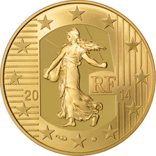 Moneta, Francia, 50 Euro, 2014, FDC, Oro