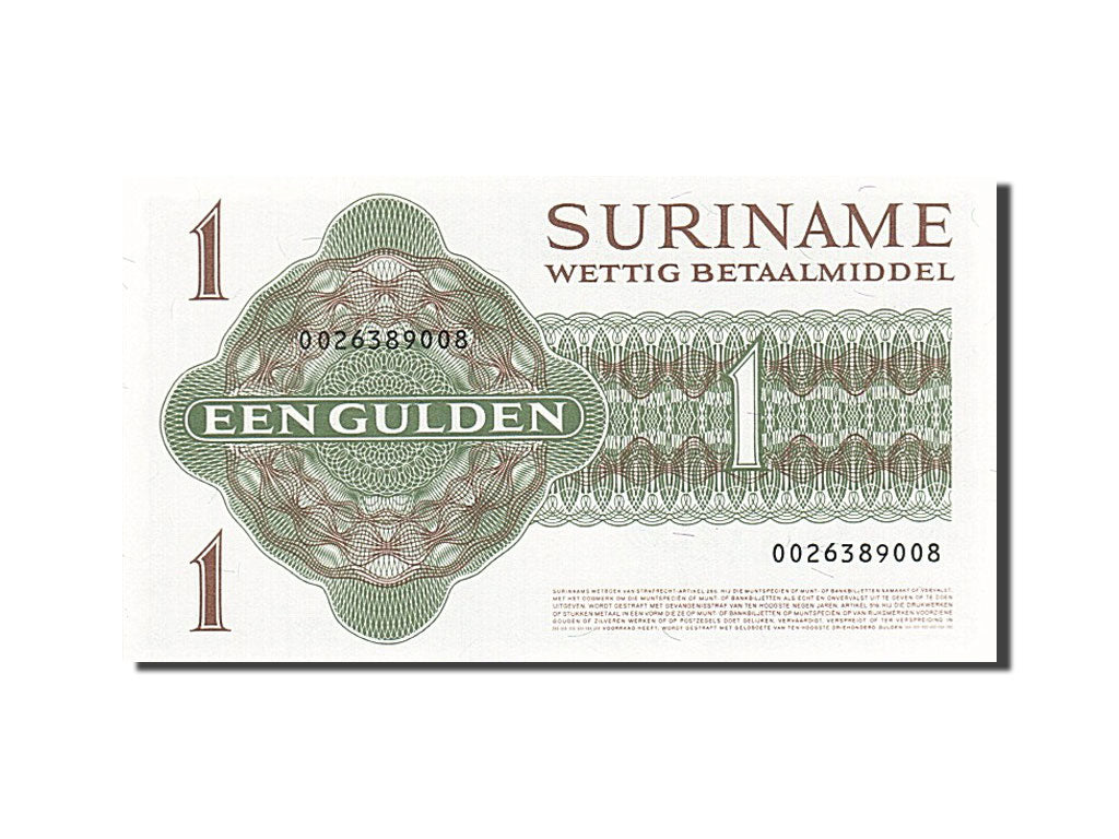 Banknote, Surinam, 1 Gulden, 1982, 1984-01-02, KM:116g, UNC(63)