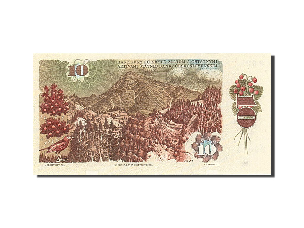 Czechoslovakia, 10 Korun, 1985-1989, KM:94, 1986, UNC(63)
