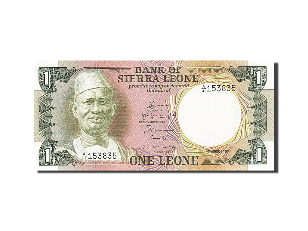 Banknote, Sierra Leone, 1 Leone, 1974-1980, 1984-08-04, KM:5e, UNC(64)