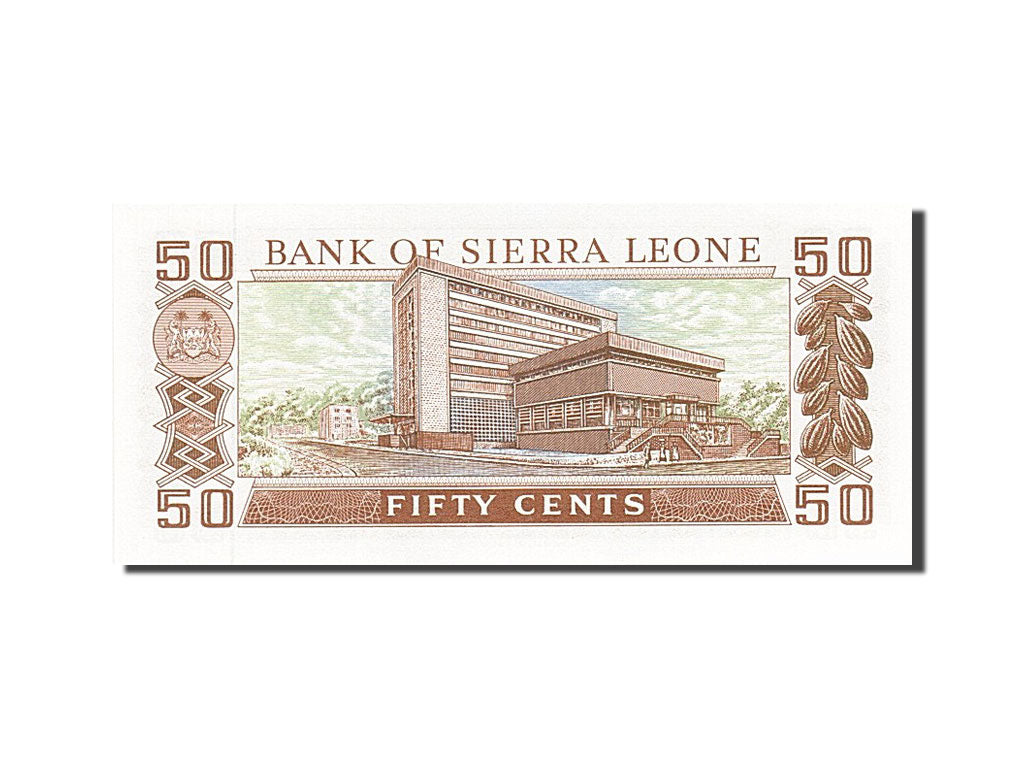 Banknote, Sierra Leone, 50 Cents, 1974-1980, 1984-08-04, KM:4e, UNC(63)