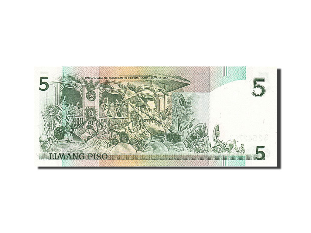 Banknote, Philippines, 5 Piso, 1986-1991, 1987-10-18, KM:176a, UNC(63)
