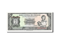 Banknote, Paraguay, 5 Guaranies, 1952, 1952, KM:195a, UNC(63)