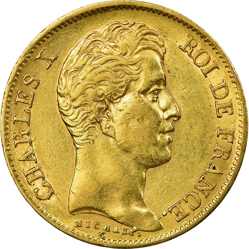 Coin, France, Charles X, 40 Francs, 1830, Paris, EF(40-45), Gold, KM:721.1