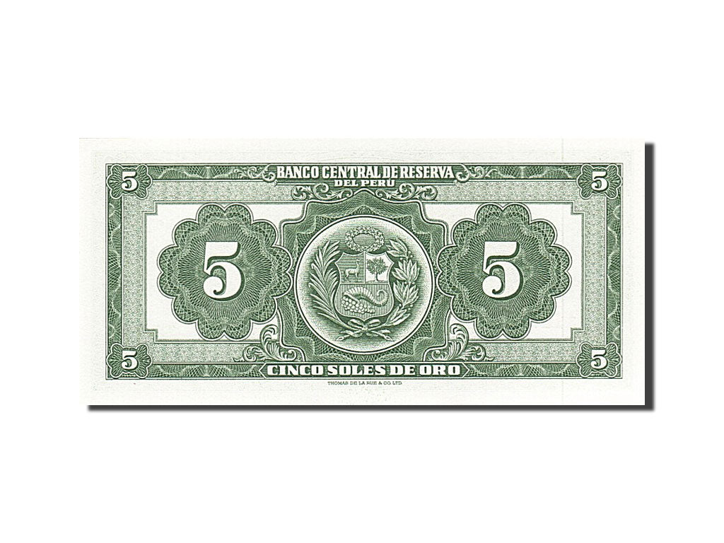 Banknote, Peru, 5 Soles De Oro, 1962-64, 1966-11-18, KM:83a, UNC(63)