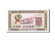 Albania, 3 Lekë, 1976, 1976, KM:41s2, Specimen, UNC(63)