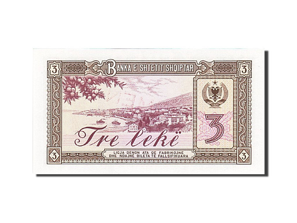 Albania, 3 Lekë, 1976, 1976, KM:41s2, Specimen, UNC(63)