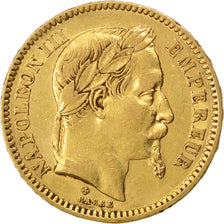 Second Empire, 20 Francs or Napoléon III tête laurée