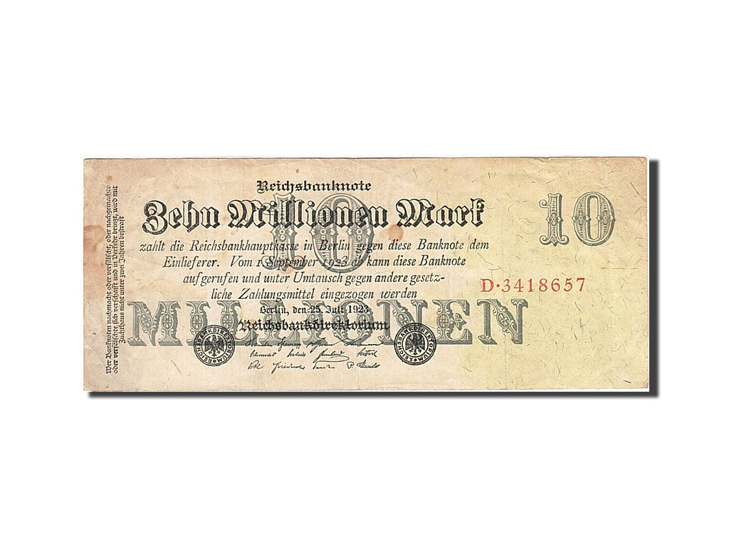 Banknote, Germany, 10 Millionen Mark, 1923, 1923-07-25, KM:96, VF(20-25)