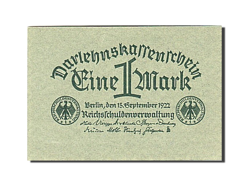 Banknote, Germany, 1 Mark, 1922, 1922-09-15, KM:61a, UNC(63)