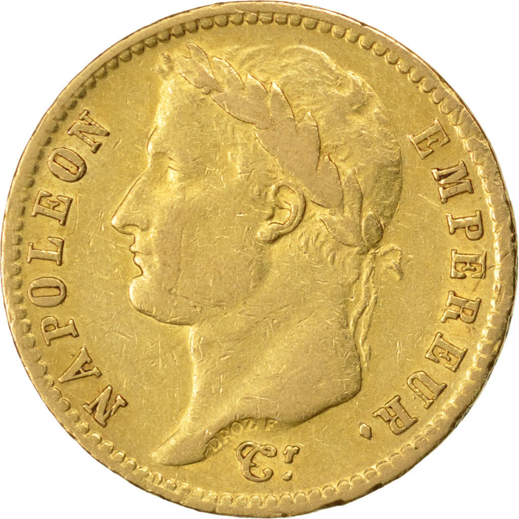 FRANCE, Napoléon I, 20 Francs, 1810, Paris, KM #695.1, EF(40-45), Gold, Gadoury 