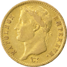 FRANCE, Napoléon I, 20 Francs, 1810, Paris, KM #695.1, EF(40-45), Gold, Gadoury 