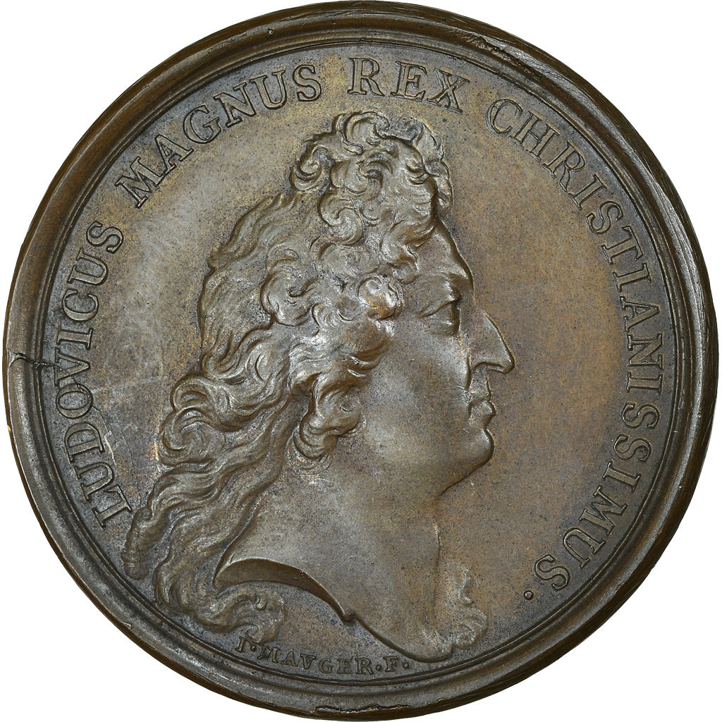 Francja, Medal, Louis XIV, Prise de Cambrai, Historia, 1677, Mauger, AU(55-58)