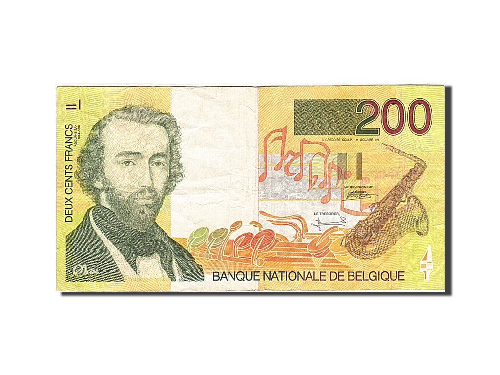 Belgium, 200 Francs, 1994-1997, KM:148, Undated (1995), EF(40-45)
