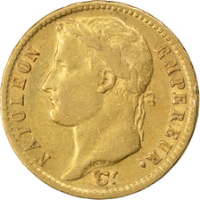FRANCE, Napoléon I, 20 Francs, 1811, Paris, KM #695.1, EF(40-45), Gold, Gadoury 