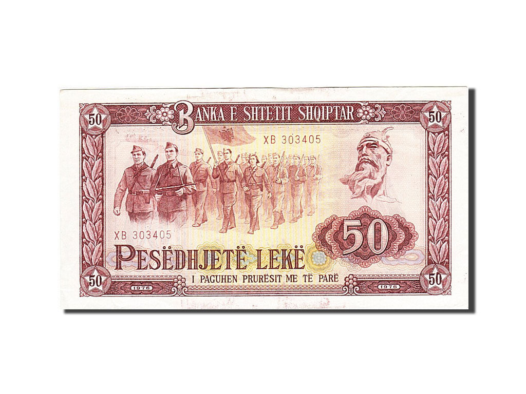 Banknote, Albania, 50 Lekë, 1976, 1976, KM:45c, AU(55-58)
