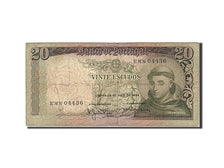 Portugal, 20 Escudos, 1964-1966, KM:167a, 1964-05-26, VG(8-10)