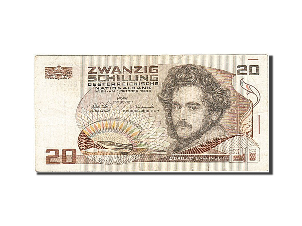 Banknote, Austria, 20 Schilling, 1986, 1986-10-01, KM:148, EF(40-45)