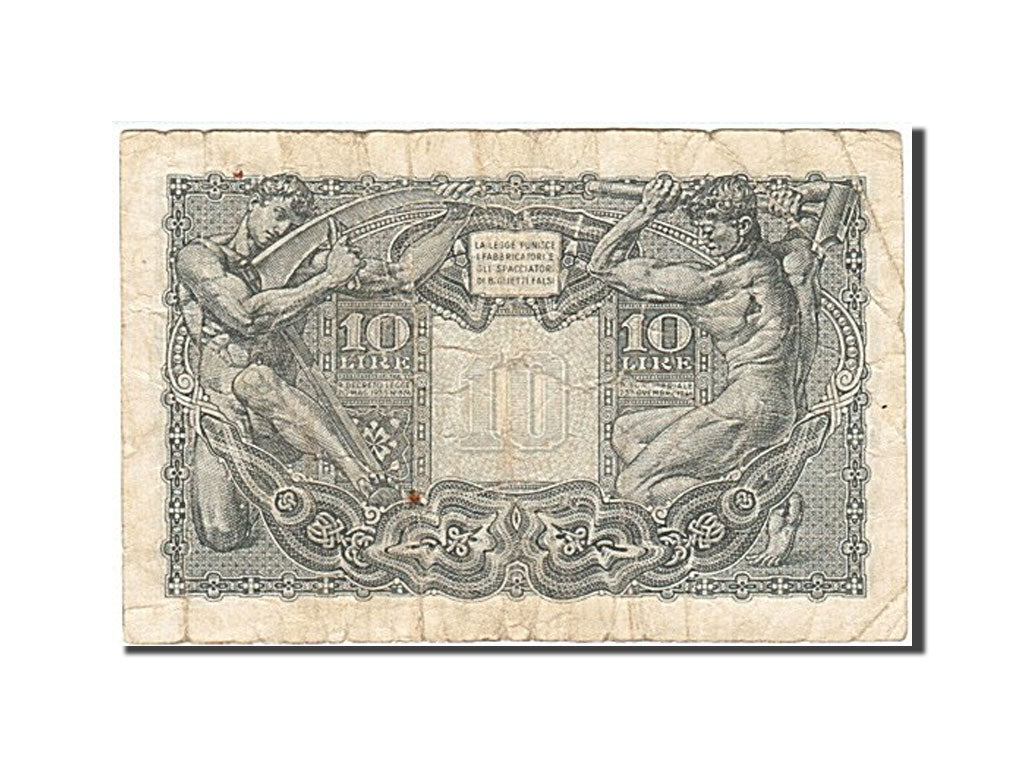 Banknote, Italy, 10 Lire, 1944, 1944-11-23, KM:32b, VG(8-10)