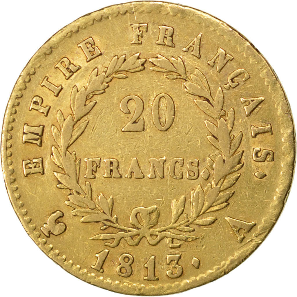 Premier Empire, 20 Francs or au revers Empire