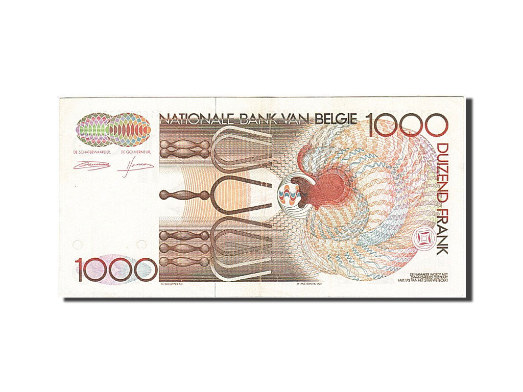 Banknote, Belgium, 1000 Francs, 1981-1982, Undated (1980-1996), KM:144a