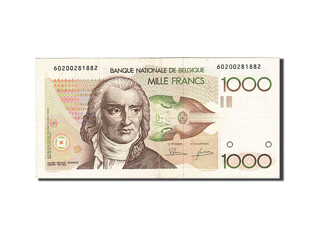Banknote, Belgium, 1000 Francs, 1981-1982, Undated (1980-1996), KM:144a