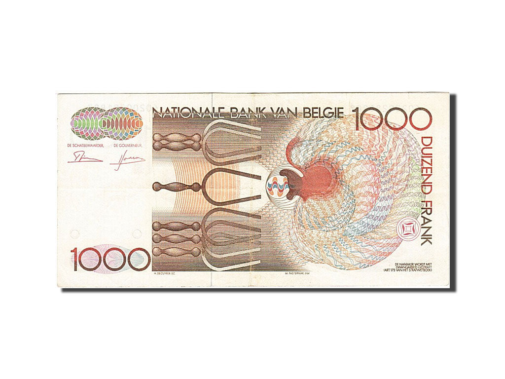 Banknote, Belgium, 1000 Francs, 1981-1982, Undated (1980-1996), KM:144a