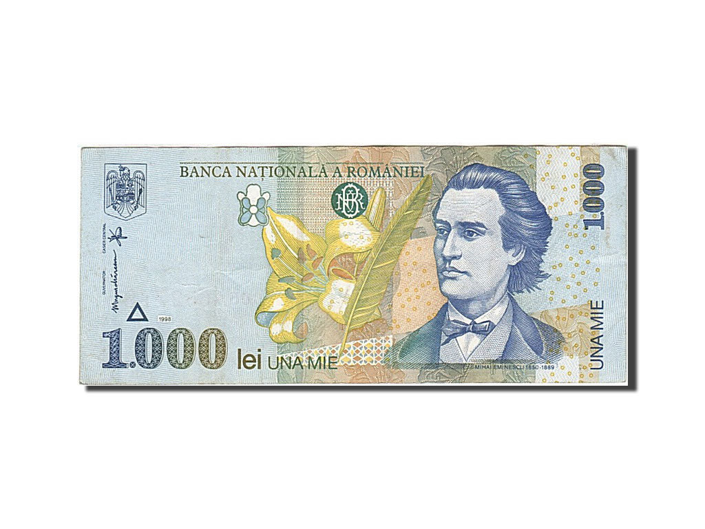 Banknote, Romania, 1000 Lei, 1996-2000, 1998, KM:106, AU(50-53)