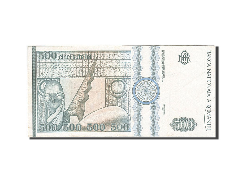 Banknote, Romania, 500 Lei, 1991-1994, 1992, KM:101b, AU(55-58)