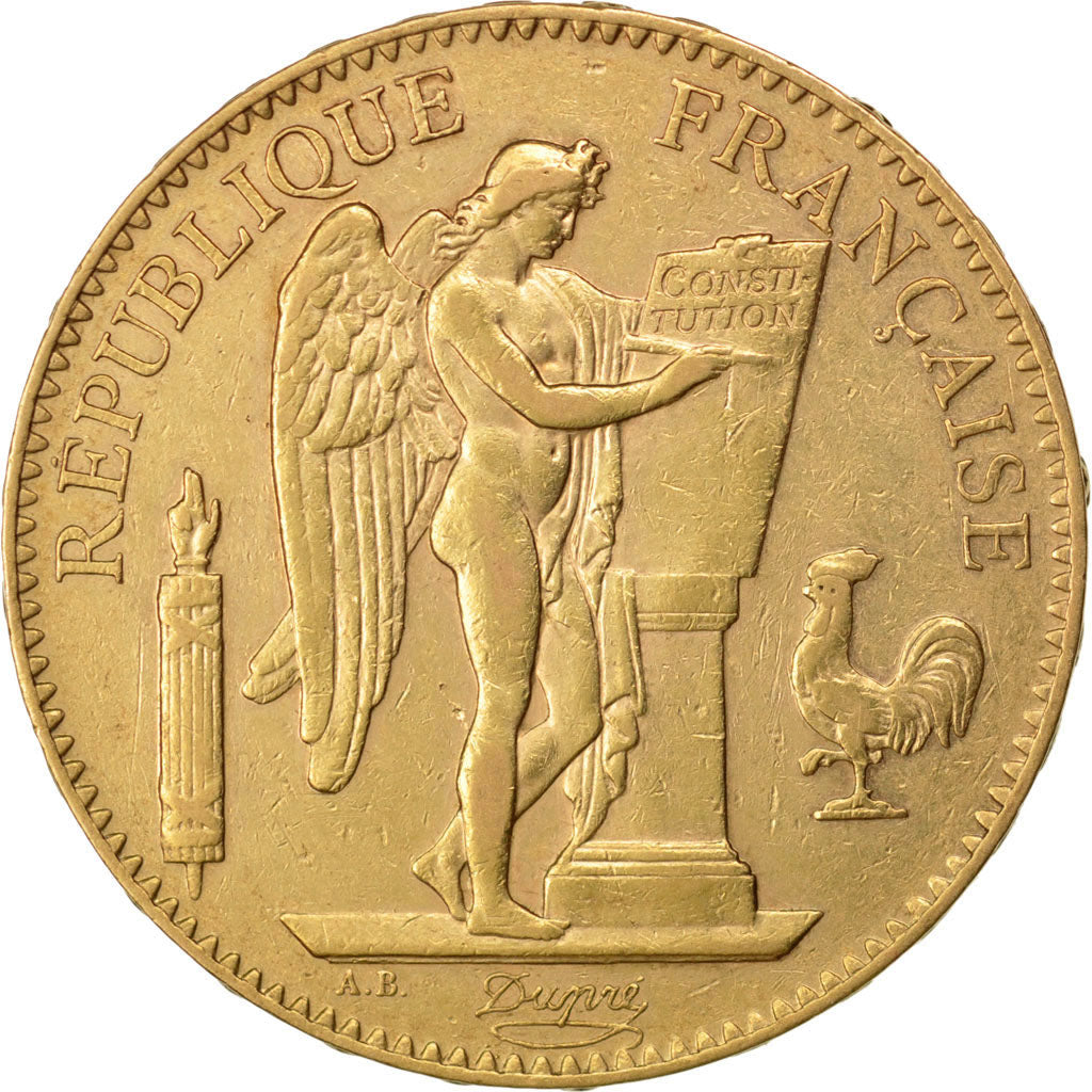 FRANCE, Génie, 100 Francs, 1901, Paris, KM #832, EF(40-45), Gold, Gadoury #1137,