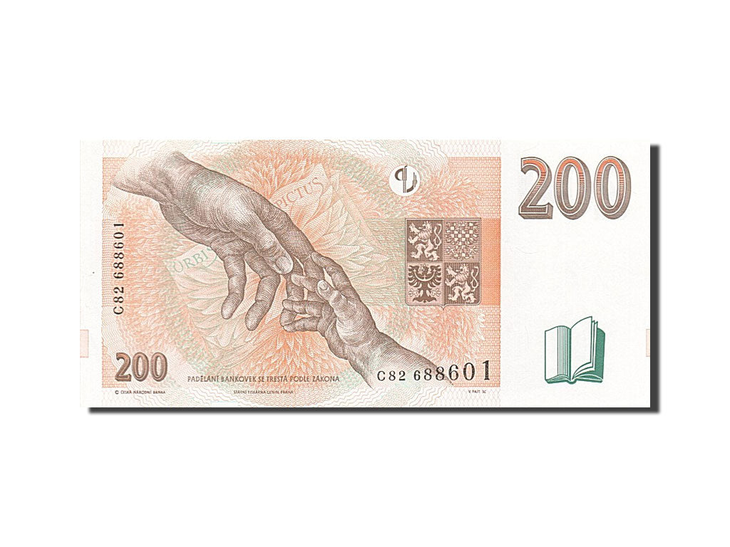 Banknote, Czech Republic, 200 Korun, 1997-1999, 1998, KM:19, UNC(60-62)