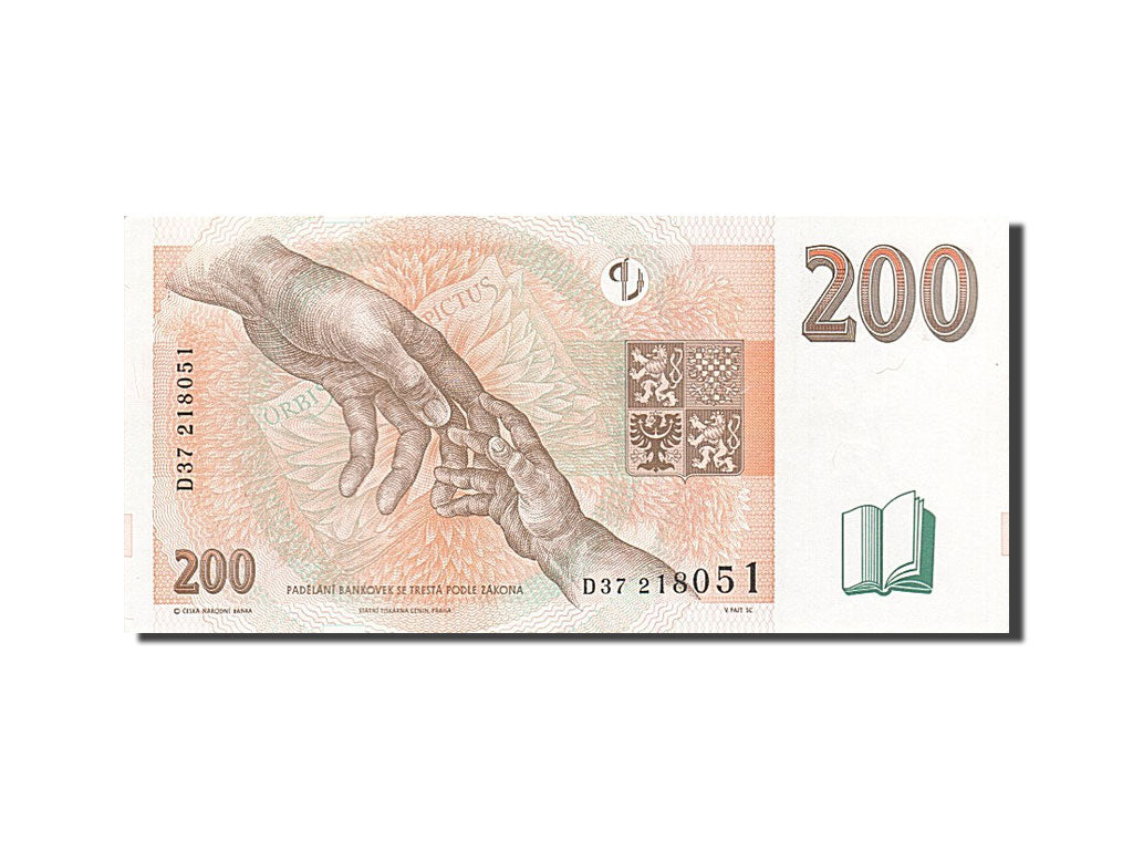 Banknote, Czech Republic, 200 Korun, 1997-1999, 1998, KM:19, UNC(63)