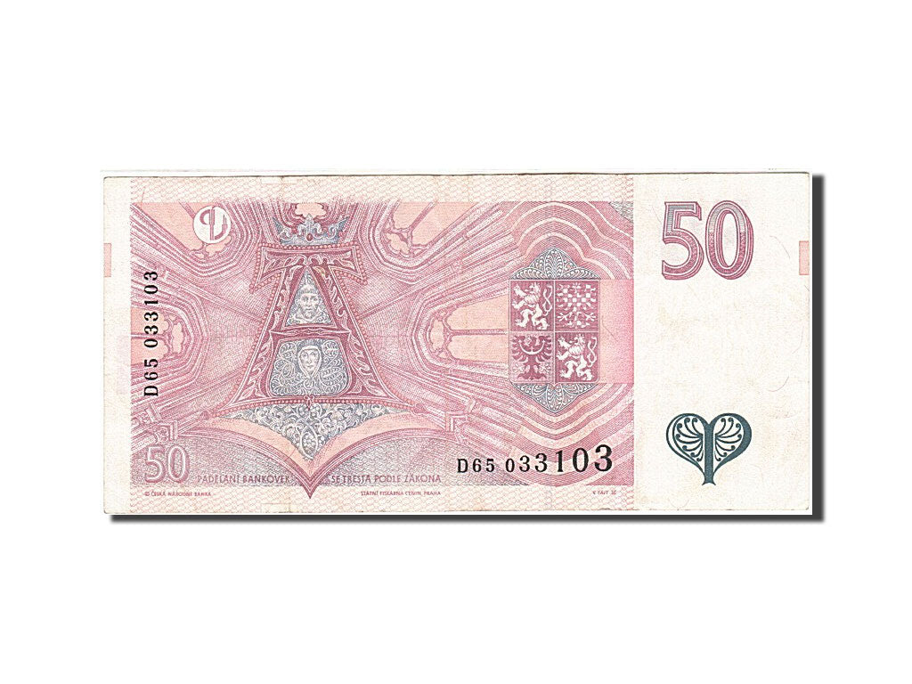 Czech Republic, 50 Korun, 1997-1999, KM:17, 1997, EF(40-45)