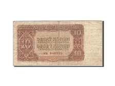 Banknote, Czechoslovakia, 10 Korun, 1953, 1953, KM:83b, VF(20-25)
