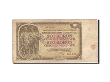 Czechoslovakia, 100 Korun, 1953, KM:86b, 1953, VG(8-10)