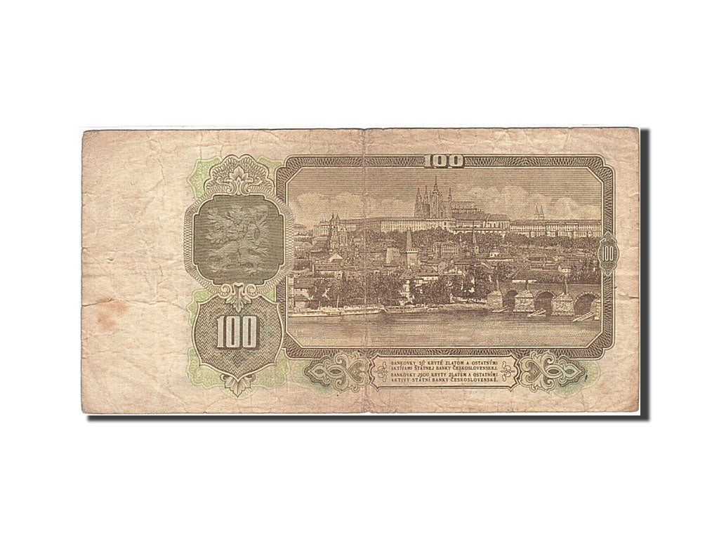 Czechoslovakia, 100 Korun, 1953, KM:86b, 1953, VG(8-10)