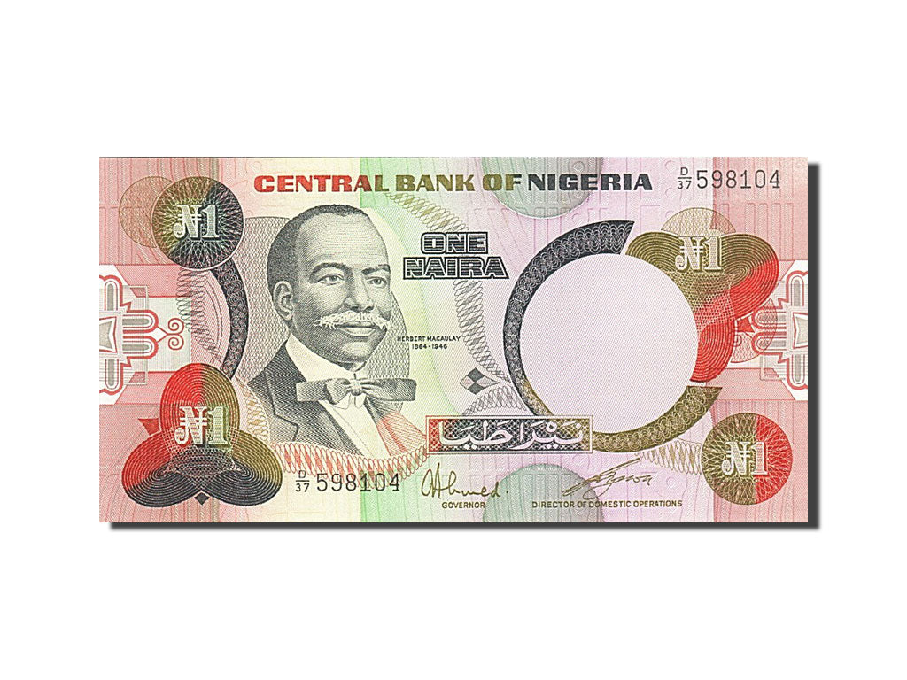 Nigéria, 1 Naira, 1979, Undated (1979-1984), KM:19c, SPL+