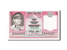 Billet, Népal, 5 Rupees, 1974, Undated (1974), KM:23a, SPL