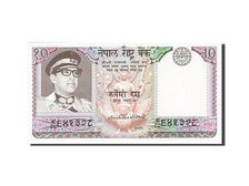 Billet, Népal, 10 Rupees, 1974, Undated (1974), KM:24a, SPL